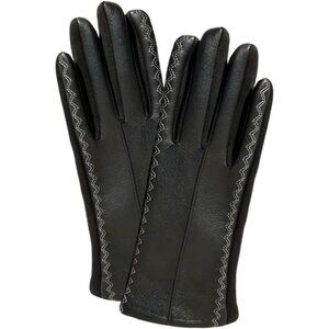 Justin Gregory Black Faux Leather Glove
